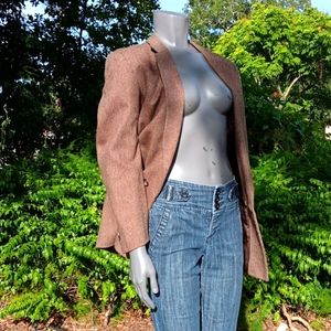 Calvin Klein Ladies Rare/ Vintage (1) Button Luxury Blazer (Made In France)